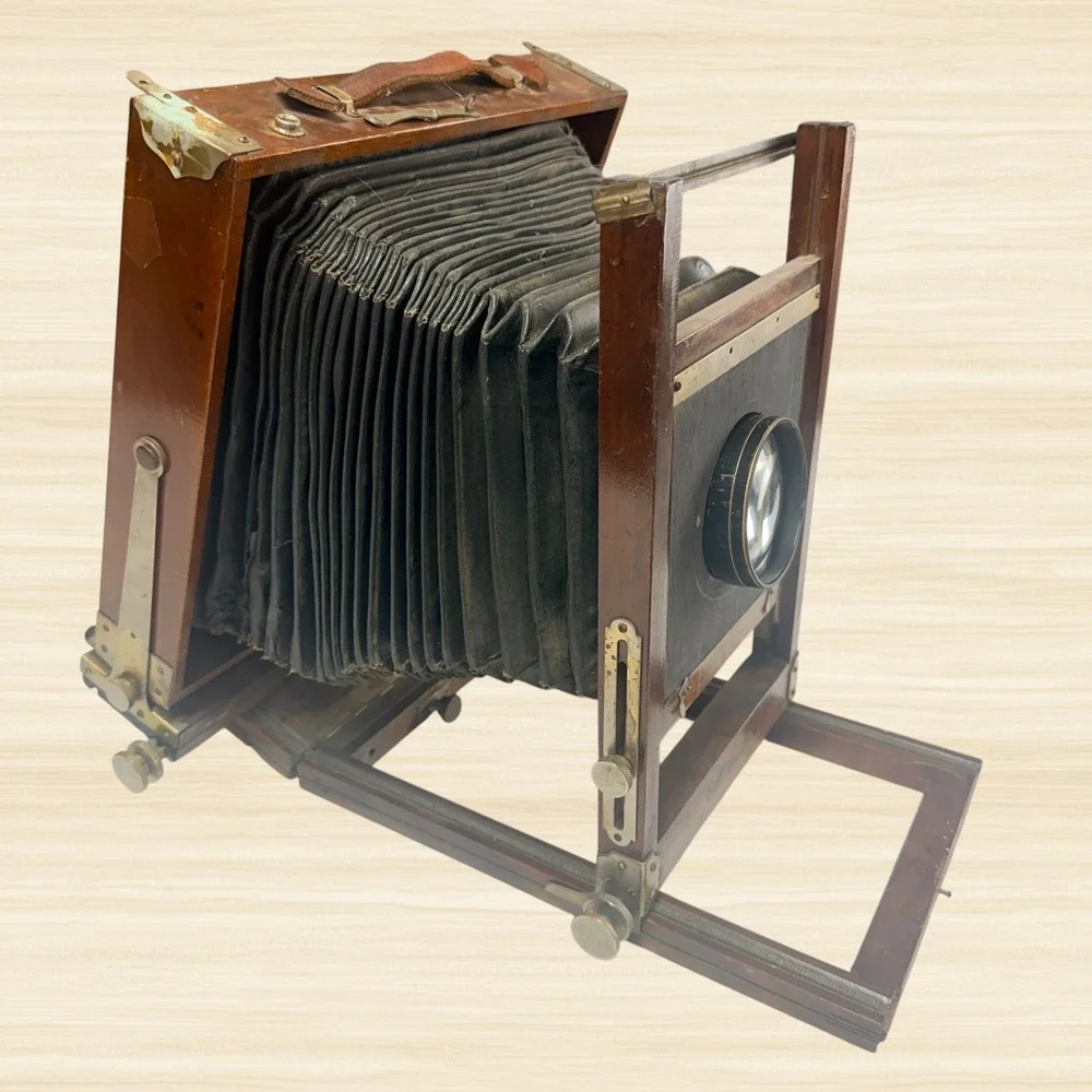 Gundlach 8x10 View Camera Wollensak Velostigmat 12in F4.5 Antique Wood